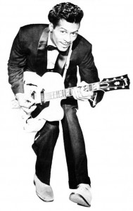 Chuck Berry mit Conk Frisur